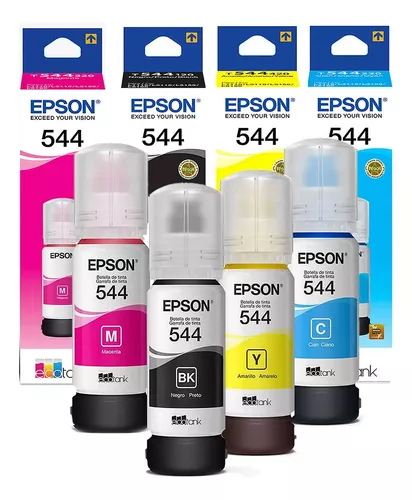 Kit  Refil De Tinta Epson ORIGINAL T544 L3150 L3110 3150 3110